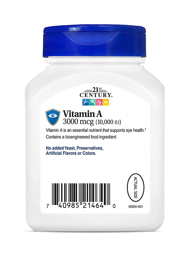 القرن الحادي والعشرون مكمل فيتامين A لدعم صحة العين - 110 كبسولات هلامية - Image 2